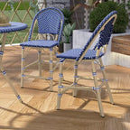 Franco 5pc Counter Height Patio Dining Set - miBasics: Outdoor Aluminum Barstools & Table Set, Water-Resistant