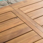 Catriona 3pc Acacia Wood Picnic Table - Teak Finish - Christopher Knight Home