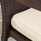 Campbell 5pc Wicker Patio Dining Set with Cushions - Multibrown - Christopher Knight Home