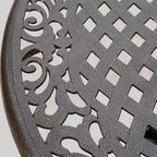Ensemble de salle à manger d'extérieur 5 pièces Hallandale Sarasota en aluminium moulé – Bronze – Christopher Knight Home : Résistant aux intempéries, 4 fauteuils, sans coussins