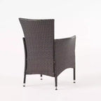 Jennifer 7pc Wicker Patio Dining Set with Cushions: Christopher Knight Home, Metal Frame, Weather-Resistant