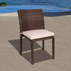 Ensemble de salle à manger d'extérieur ovale extensible double Noah 9 pièces en teck et osier - International Home Miami : Résistant aux intempéries