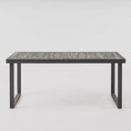 Ensemble de salle à manger Nestor 7 pièces en bois d'acacia - Gris foncé/Gris clair - Christopher Knight Home