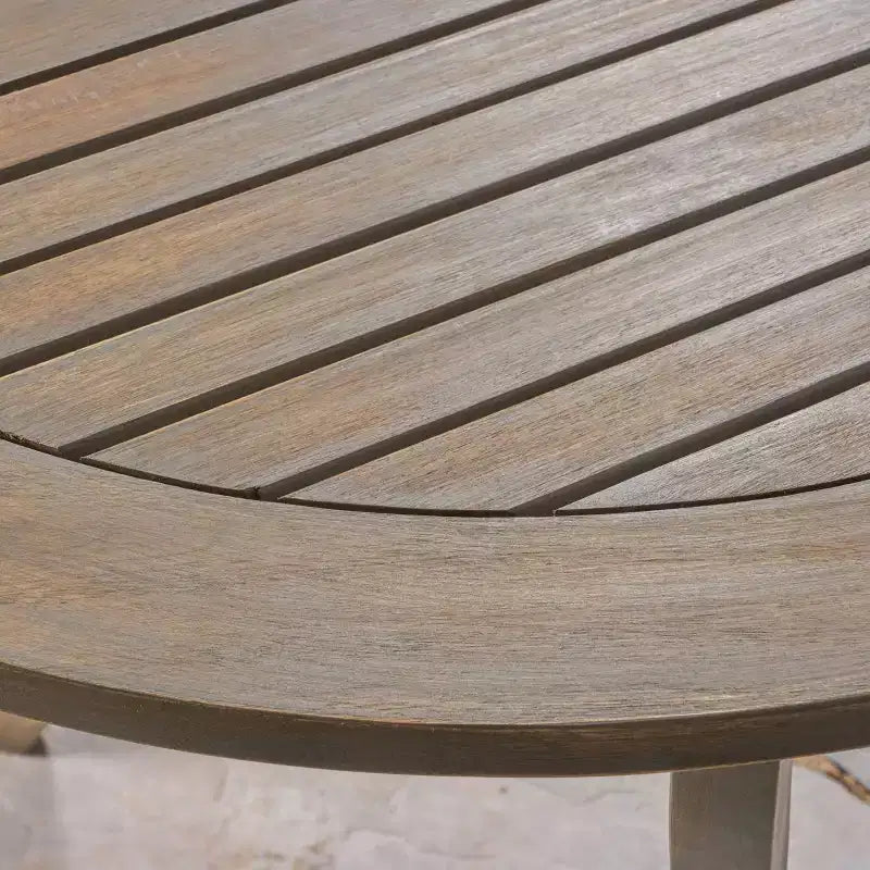Ensemble de salle à manger Landon 7 pièces en bois et osier - Gris - Christopher Knight Home