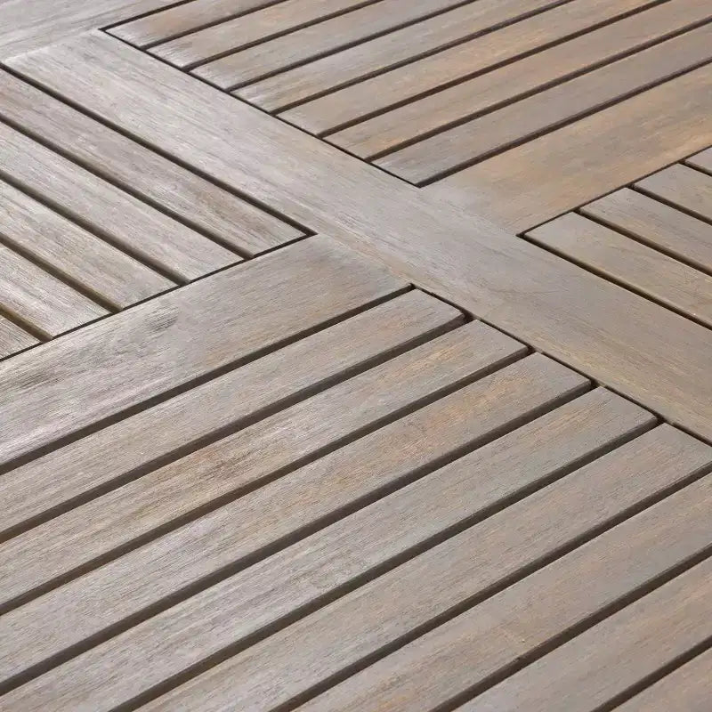 Ensemble de salle à manger Landon 7 pièces en bois et osier - Gris - Christopher Knight Home