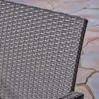 Ensemble de salle à manger Landon 7 pièces en bois et osier - Gris - Christopher Knight Home