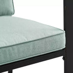 Ensemble de salle à manger d'extérieur 5 pièces Kaplan avec fauteuils Mist/Bronze huilé – Crosley : Cadre en acier, résistant aux UV, 4 places