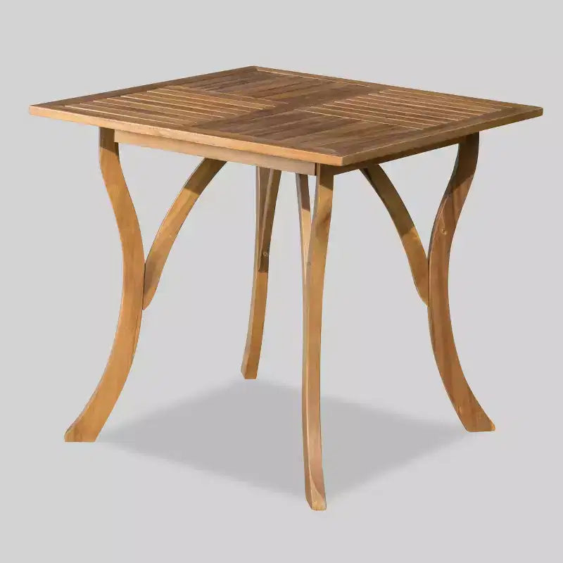 Ensemble de salle à manger d'extérieur 5 pièces Ferris en bois d'acacia et osier - Brun - Christopher Knight Home