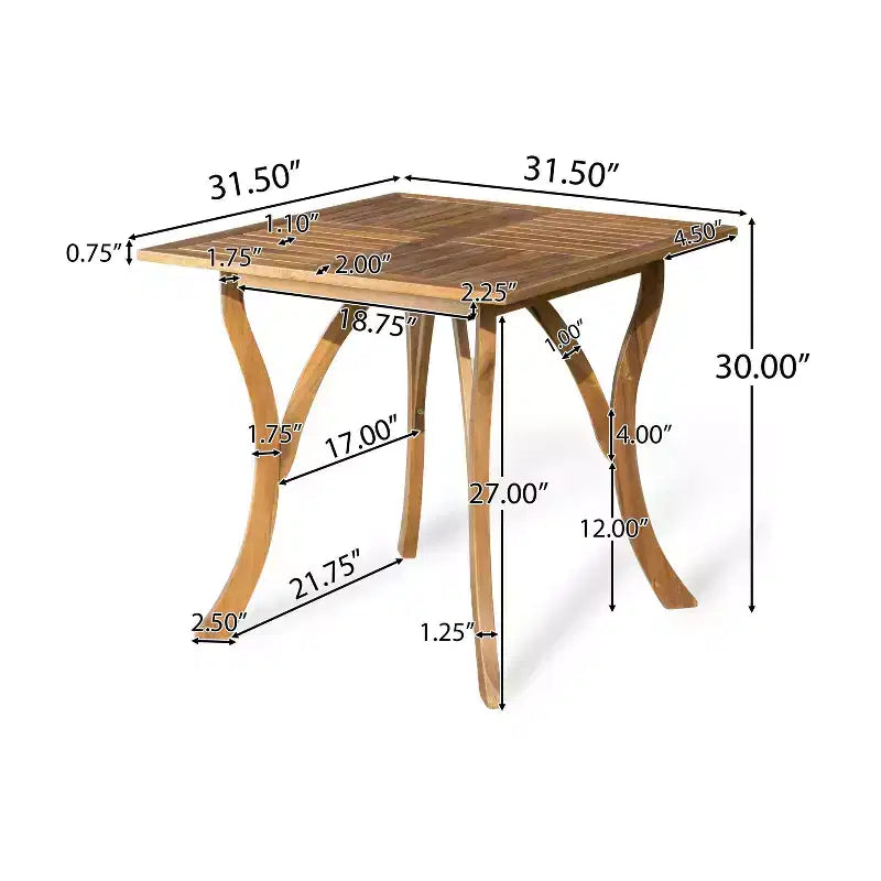 Ensemble de salle à manger d'extérieur 5 pièces Ferris en bois d'acacia et osier - Brun - Christopher Knight Home