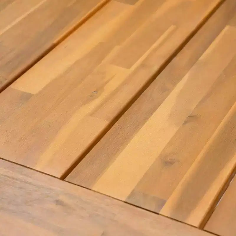 Ensemble de patio 2 pièces en bois d'acacia avec banc - Captiva Designs : Résistant aux intempéries, conception ergonomique