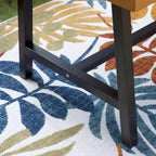 Ensemble de patio 2 pièces en bois d'acacia avec banc - Captiva Designs : Résistant aux intempéries, conception ergonomique