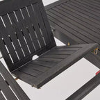 Ensemble de salle à manger extensible Nadia 9 pièces en bois et osier gris : Cadre en acacia, rotin PE, coussins - Christopher Knight Home