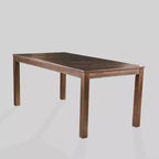 Geelong 7pc Acacia Wood & Wicker Patio Dining Set - Brown - Christopher Knight Home: Includes Cushions, Galvanized Steel Hardware