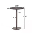 Dominica 3pc Wicker Round Bar Set Multibrown/Light Brown - Christopher Knight Home