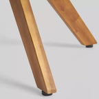 Ensemble de salle à manger carré 5 pièces en bois d'acacia Alondra - Teck - Christopher Knight Home