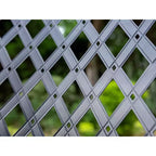 Table rectangulaire d'extérieur et 6 chaises avec motif quadrillé, 7 pièces – Noir – Captiva Designs : Structure en fer, Résistant aux UV