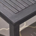 Ensemble de salle à manger extensible 7 pièces en bois et osier Elmar - Gris foncé/Gris - Christopher Knight Home