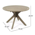 Ensemble de salle à manger 5 pièces en bois d'acacia et osier Avoca : Ensemble de patio résistant aux intempéries Christopher Knight Home