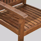 Ensemble de salle à manger de patio 7 pièces en bois d'acacia Fallon : Résistant aux intempéries, 6 fauteuils - Christopher Knight Home