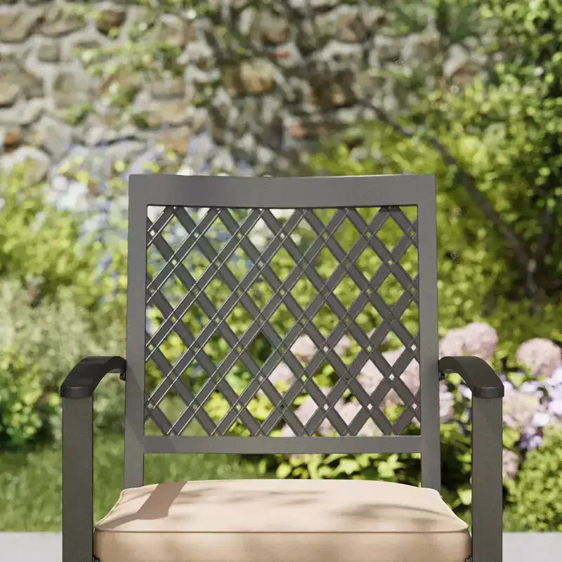 Ensemble de patio 7 pièces avec table de 37 po et 6 fauteuils pivotants - Captiva Designs