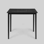 Ensemble de bar rectangulaire 3 pièces Polaris en bois et osier de 114 cm gris foncé - Christopher Knight Home : cadre en acacia, résistant aux intempéries