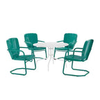 Ensemble de salle à manger d'extérieur 5 pièces Ridgeland - Turquoise - Crosley