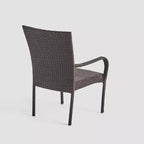 7pc Walker Acacia & Wicker Patio Dining Set Teak - Christopher Knight Home: Outdoor Seating, Hairpin Table