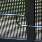Ensemble de salle à manger 5 pièces pour patio avec table carrée en maille et chaises à dossier en maille avec cadre en aluminium - Captiva Designs : Ensemble de mobilier d'extérieur