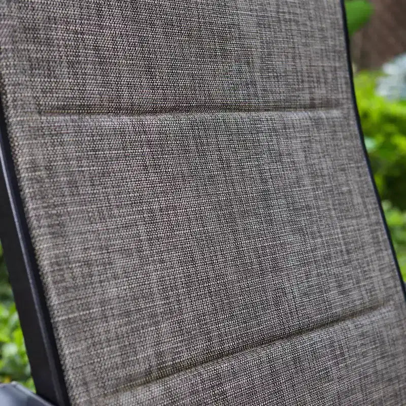 3pc Patio Dining Set with Small Round Table & 360 Swivel Padded Sling Arm Chairs - Captiva Designs: Weather-Resistant, Steel Frame