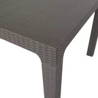 Lucca 7pc Dining Set with Cushions: Weather-Resistant Polypropylene, UV Protection - DUKAP
