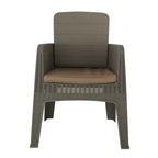 Lucca 7pc Dining Set with Cushions: Weather-Resistant Polypropylene, UV Protection - DUKAP