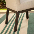 5pc Outdoor Dining Set with Round Painted Table with Umbrella Hole - Captiva Designs