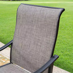 Ensemble de salle à manger de patio 5 pièces avec table ronde et chaises pivotantes en acier – Captiva Designs : Mobilier d'extérieur, résistant aux intempéries
