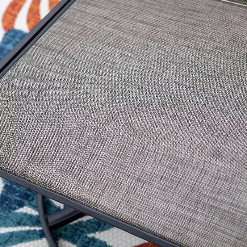 Ensemble de salle à manger de patio 5 pièces avec table ronde et chaises pivotantes en acier – Captiva Designs : Mobilier d'extérieur, résistant aux intempéries