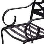 Ensemble de salle à manger d'extérieur 7 pièces avec 6 chaises avec coussins d'assise et de dossier et table rectangulaire en métal avec trou pour parasol - Captiva Designs : Thermolaqué