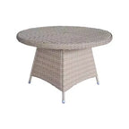 International Concepts 5pc Wicker Outdoor Patio Dining Set: All-Weather, Aluminum Frame, 4 Arm Chairs