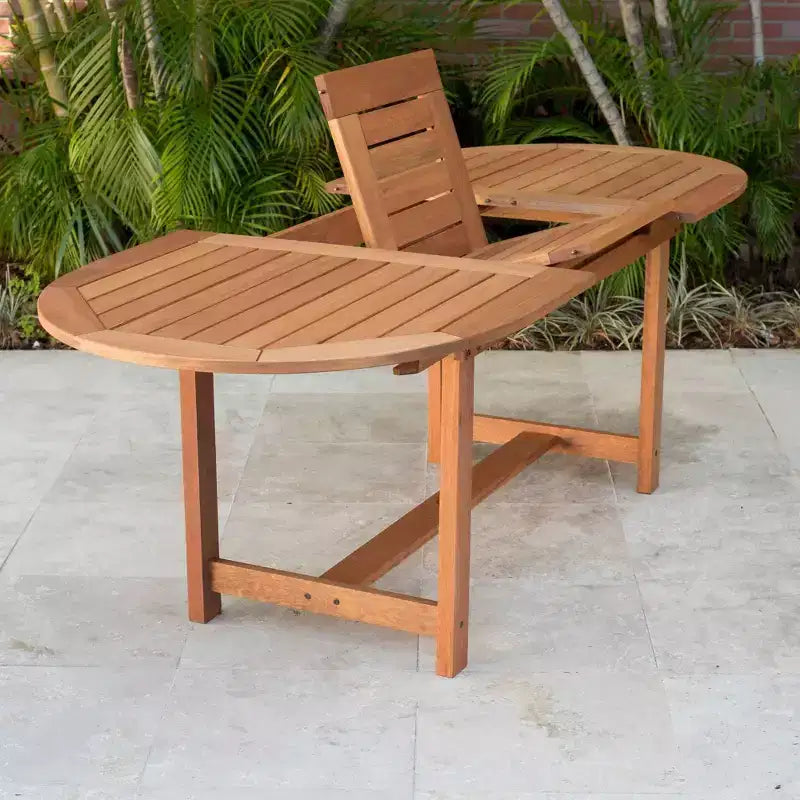 Amazonia Beijo Ensemble de salle à manger d'extérieur ovale 7 pièces beige