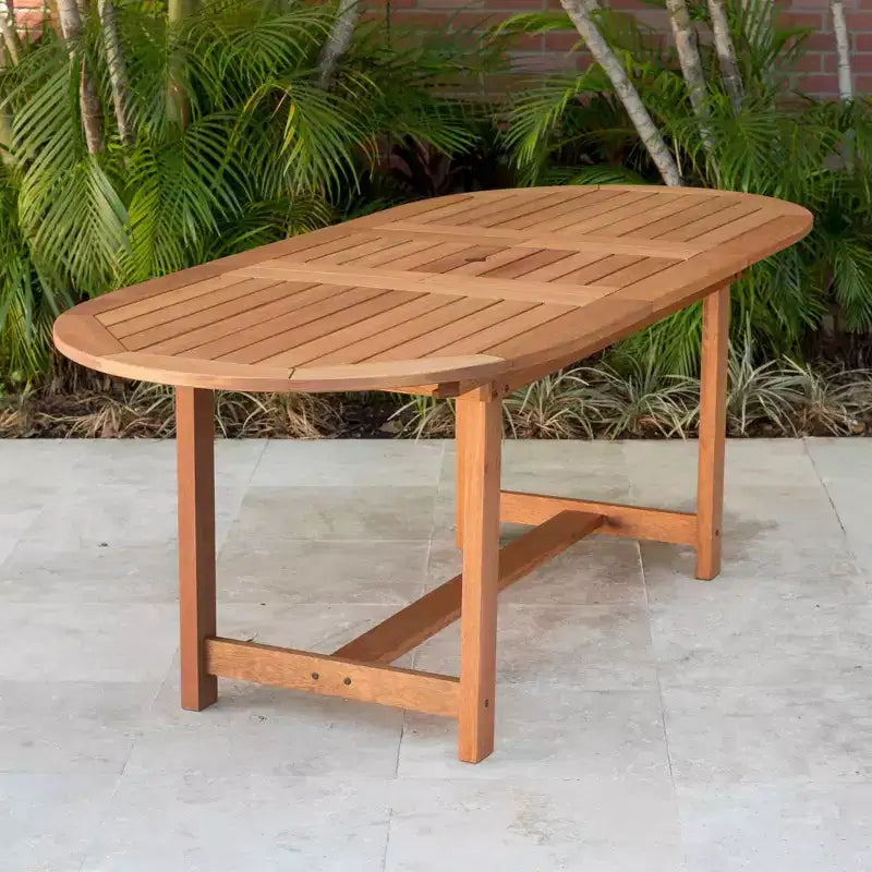 Amazonia Beijo Ensemble de salle à manger d'extérieur ovale 7 pièces beige