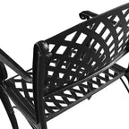 Ensemble de salle à manger de patio 5 pièces Oakland Living : Mobilier en aluminium résistant aux UV, table ronde de 48 pouces avec trou pour parasol, 4 fauteuils