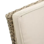 Ensemble de salle à manger d'extérieur 7 pièces Greemotion Mackay en bois de teck avec rallonge papillon intégrée et chaises inclinables marron