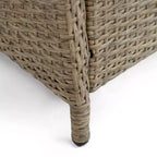 Ensemble de salle à manger d'extérieur 7 pièces Greemotion Mackay en bois de teck avec rallonge papillon intégrée et chaises inclinables marron