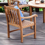 Sonoma Lane Gresham 5pc Teak Wood Outdoor Dining Set - Weather-Resistant