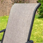 Ensemble de salle à manger 5 pièces pour patio avec table carrée et fauteuils rembourrés - Captiva Designs