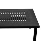 Ensemble de terrasse rectangulaire orné en aluminium Oakland Living de 95 po : résistant aux UV, 8 chaises, trou pour parasol