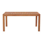 Ensemble de salle à manger d'extérieur Weston 7 pièces en bois d'eucalyptus : Résistant aux intempéries, chaises à dossier haut - Meubles Alaterre