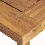 Ensemble de salle à manger d'extérieur Christopher Knight 7 pièces Jasmine 6 places avec structure en fer et bois d'acacia