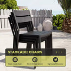 Crestlive Products Ensemble de salle à manger extensible 9 pièces pour patio Table rectangulaire d'extérieur en aluminium pour 6 à 8 personnes avec chaises