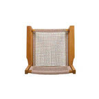 Ensemble de salle à manger Christopher Knight Home Lysandra 5 pièces en bois d'acacia et chaises tressées en corde