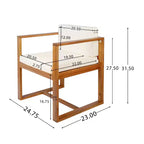 Christopher Knight Home Valoria 5 pcs Acacia Wood Slat Panel Dining Set