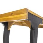 Christopher Knight Home Harper Outdoor 3pcs Acacia Wood Dining set, Teak/Black